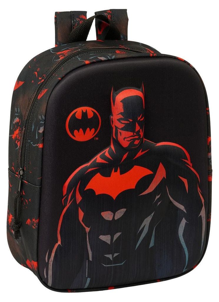 Schulrucksack Batman Schwarz 22 x 27 x 10 cm 3D Produktbild 