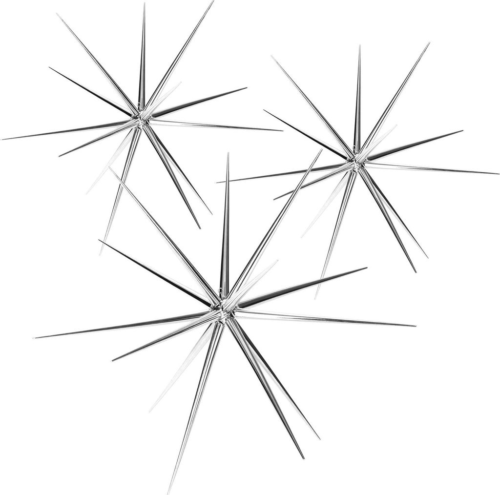 COM-FOUR 3x Weihnachtsstern zum Hängen - Deko-Stern für die Weihnachtsdekoration - Stern für Dekoration von Silvester, Hochzeit, Party