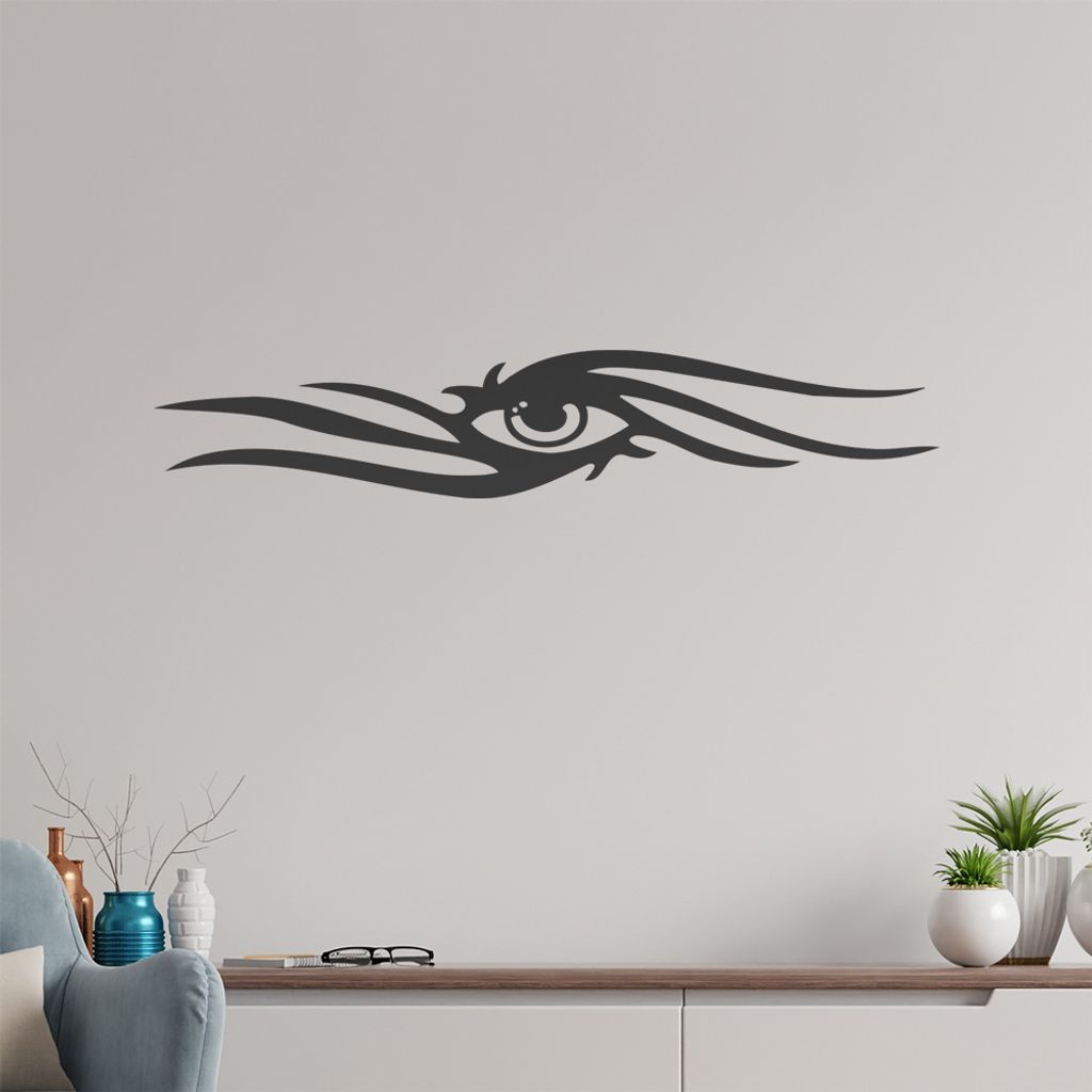 Tribal Auge Wandtattoo in 6 Größen - Wandaufkleber Wall Sticker - Dekoration, Küche, Wohnzimmer, Schlafzimmer, Badezimmer