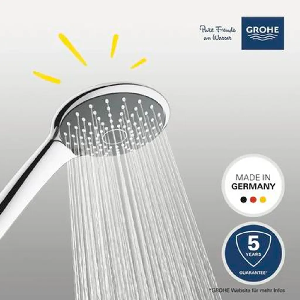 Pommeau de douche GROHE à 2 jets réglables - Douchette à main chromée - 5