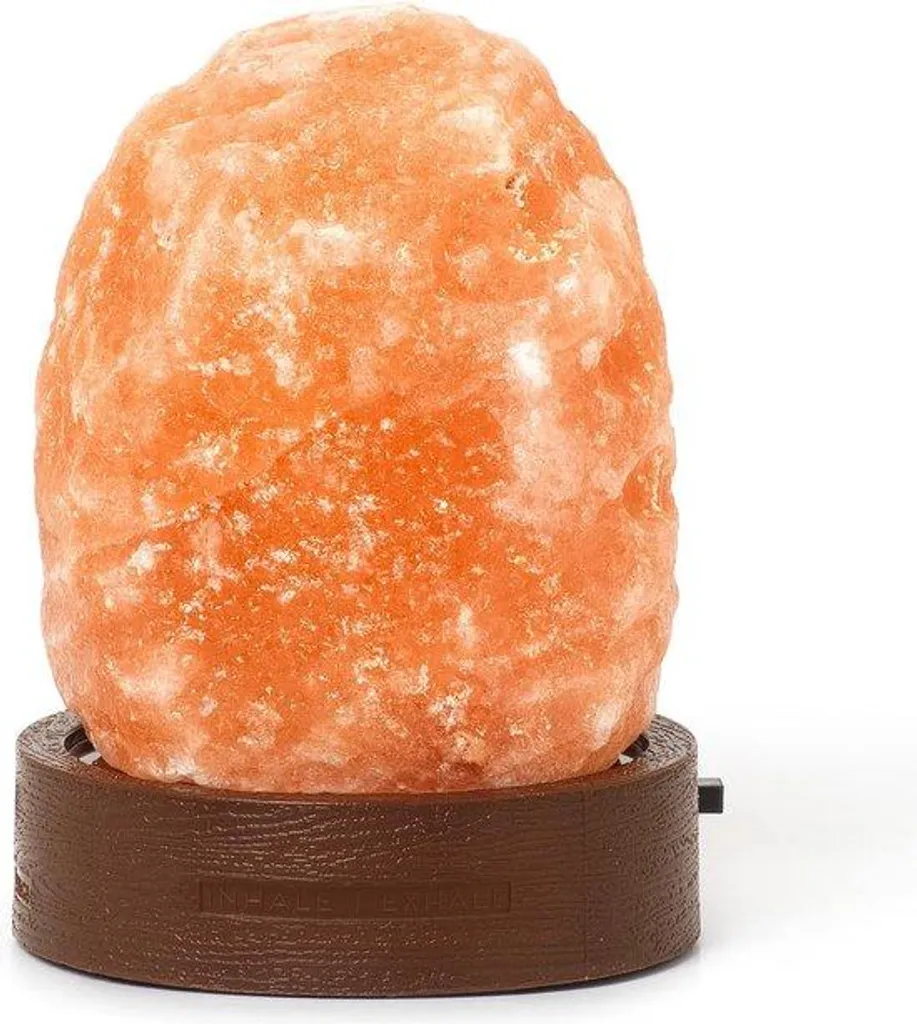 Lampe au Sel Naturelle avec Variateur - Cristal d'Himalaya Sculpté Main