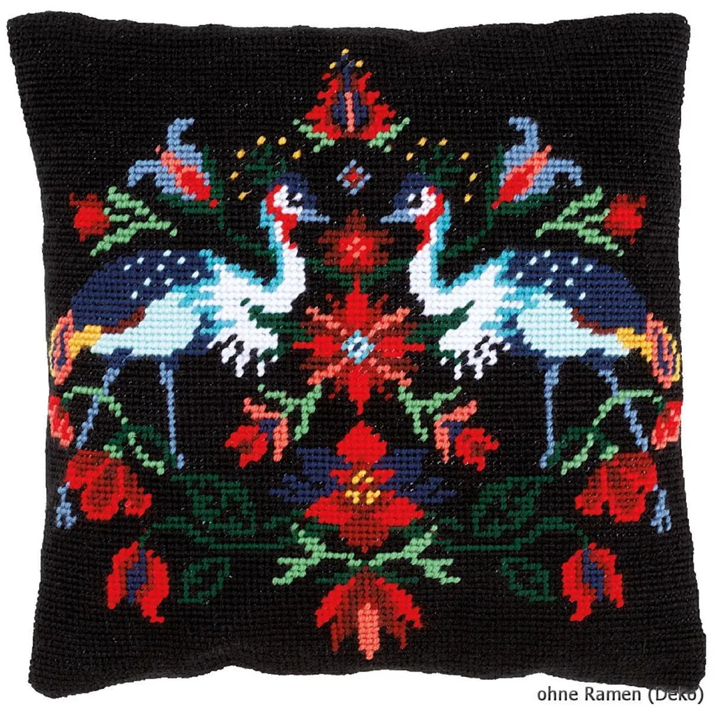 Kit Broderie Coussin Camille : Décoration Tapisserie DIY pour Salon