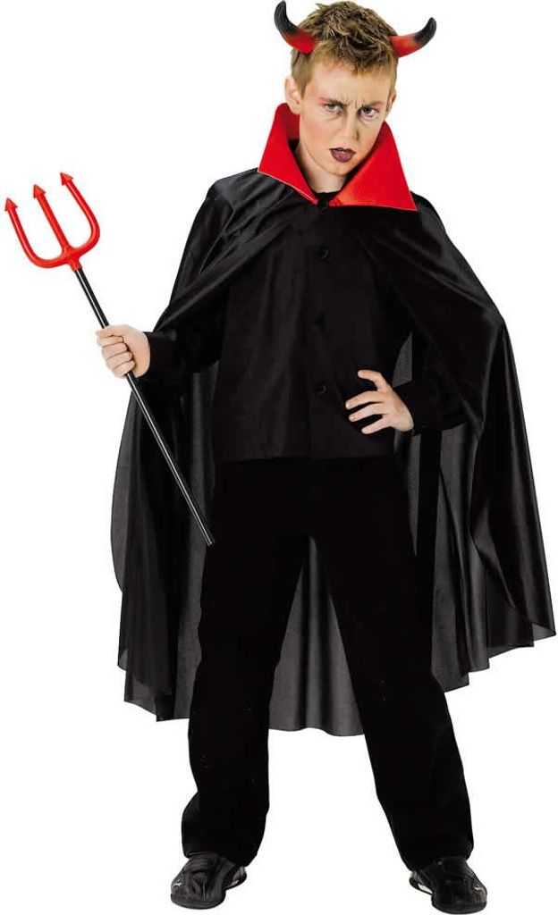 Teufelsumhang Umhang Teufel Vampir Dracula Gr. 128, 152, Produktbild 