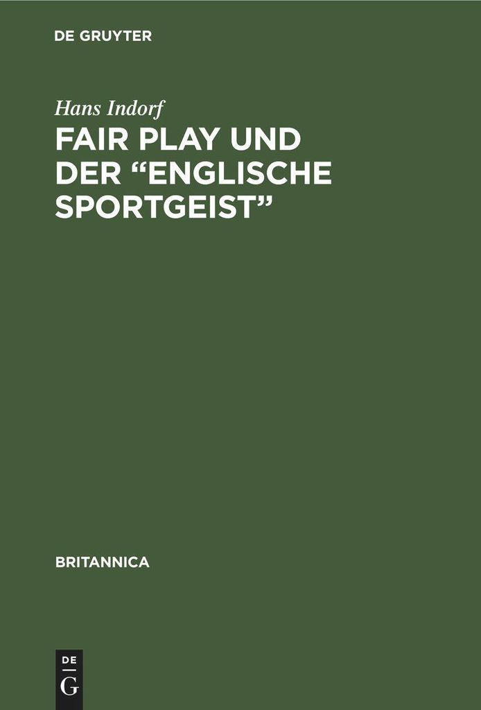 Fair Play und der "Englische Sportgeist"