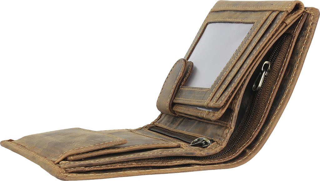 Greenburry Vintage Herren RFID Leder Geldbörse Geldbeutel Produktbild 5