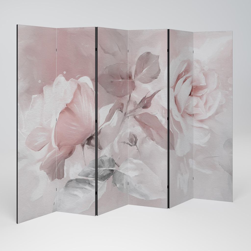 SpaceRebels Paravent Raumteiler - 6-teilig Raumtrenner, Druck 2-Seite - Raumtrenner - Trennwand Wohnung - Room Divider - Spanische Wand Deko Modern...