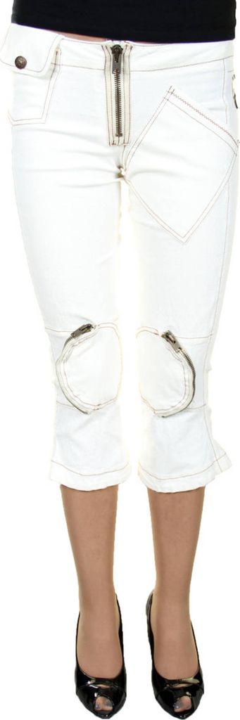 KING&39S JEANS WEISSE FISCHHOSE FÜR DAMEN : Farbe - Weiß, Größe - 40 Größe: 40 Farbe: Weiß