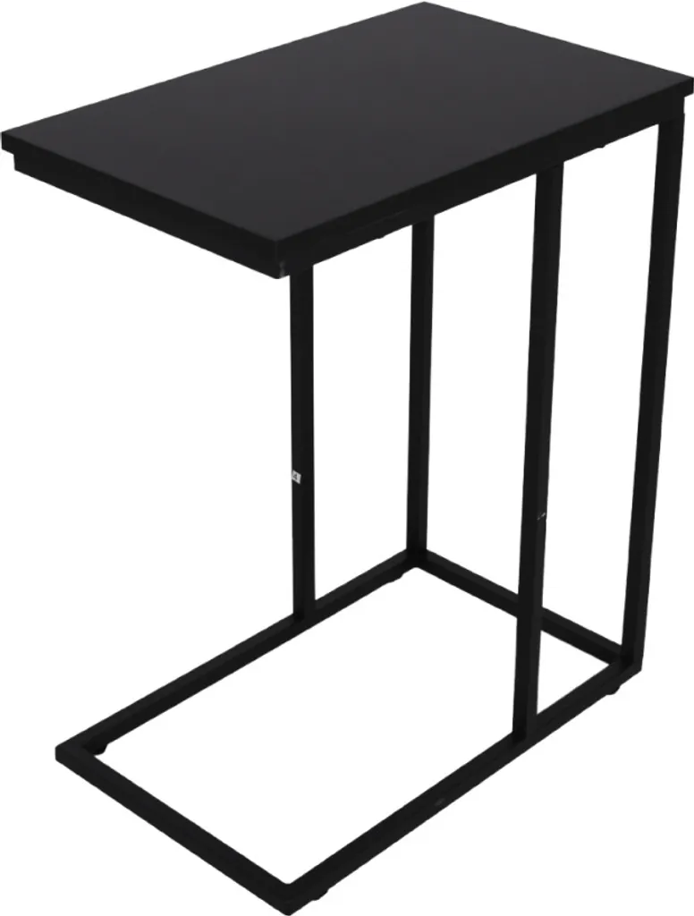Petite table d'appoint pour canapé SensaHome - Support plante bois noir 59cm