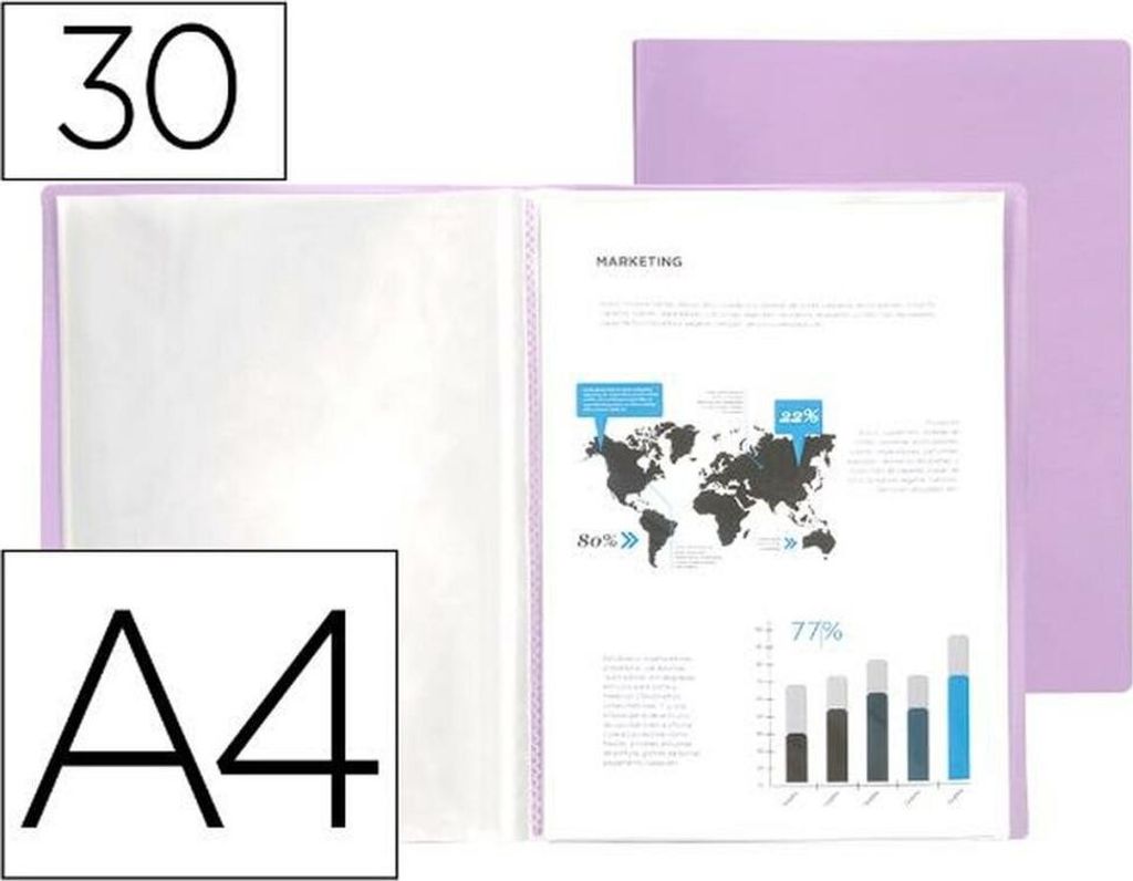 Dokumentenhalter Liderpapel EC75 Lila A4