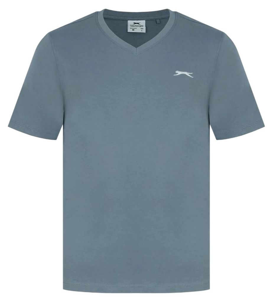Slazenger - T-Shirt für Herren, Baumwolle GT22231 (3XL) (Graublau)