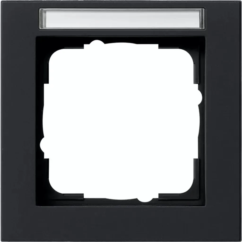 Cadre Gira 109109 E2 Noir Mat Anti-Traces pour Rénovation Électrique Chic