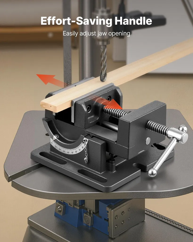 Étau de perceuse inclinable 10,8 cm : stoppez les erreurs de perçage - 5
