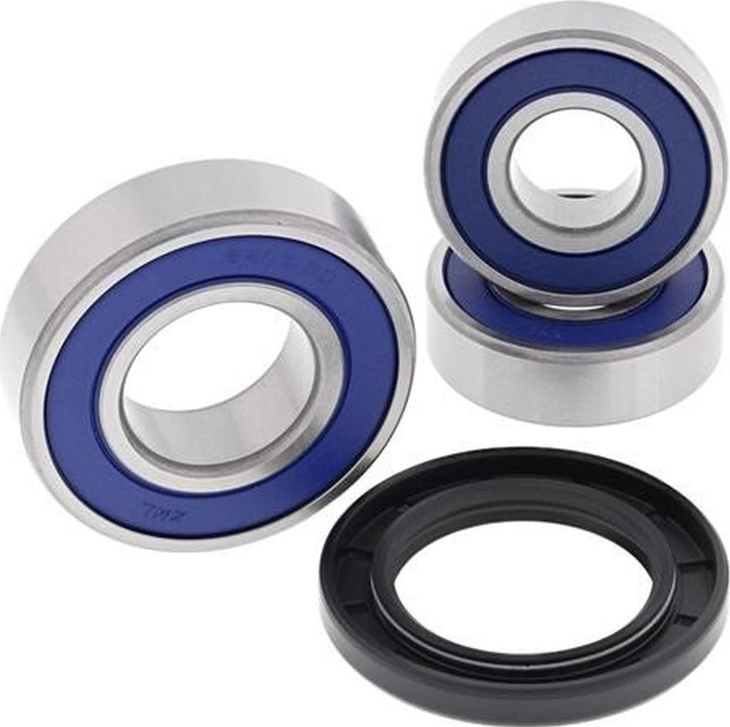 Radlager Satz mit Simmerring für Hinterrad Suzuki RG 125 F Gamma Baujahr 1992-1994 von All Balls Racing - Neu