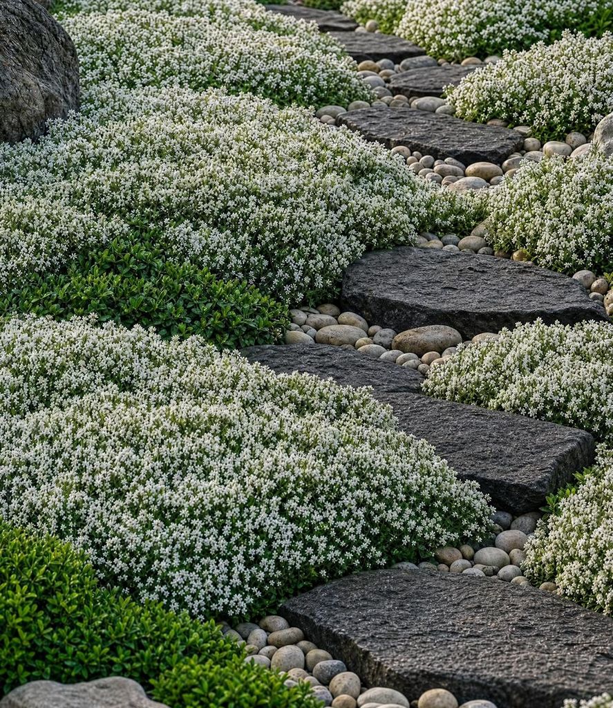 BALDUR Garten 30x Winterharter Weißer Polsterthymian, im Produktbild 