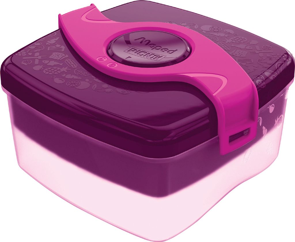 Maped PICNIK Brotdose ORIGINS LUNCH-BOX pink 2 Fächer Produktbild 