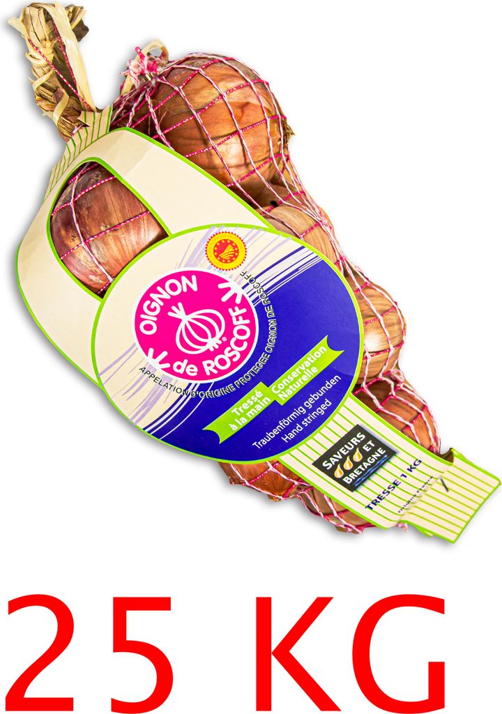 Food-United Roscoff Edel-Zwiebeln rose mild 25 kg