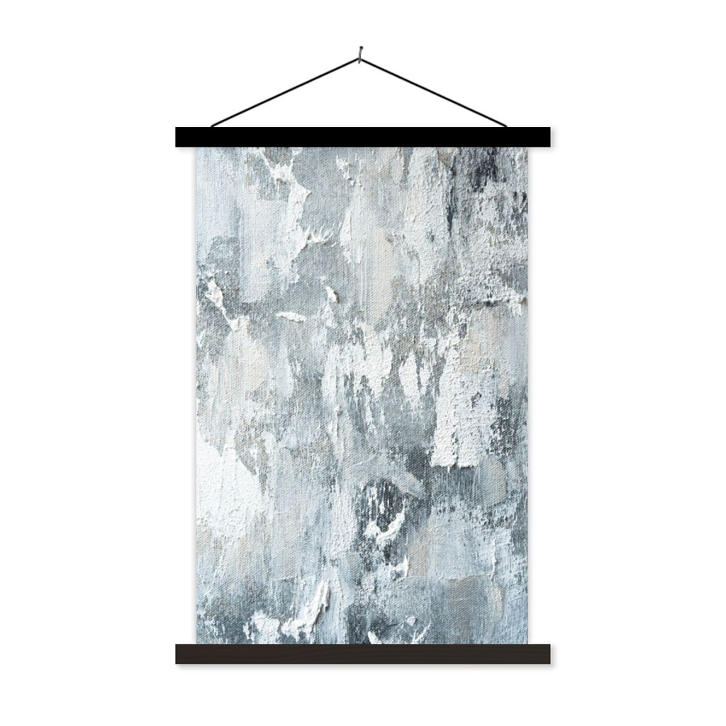MuchoWow Textilposter Farbe - Industrie - Design 60x90 cm mit schwarzem Rahmen - Poster Wohnzimmer