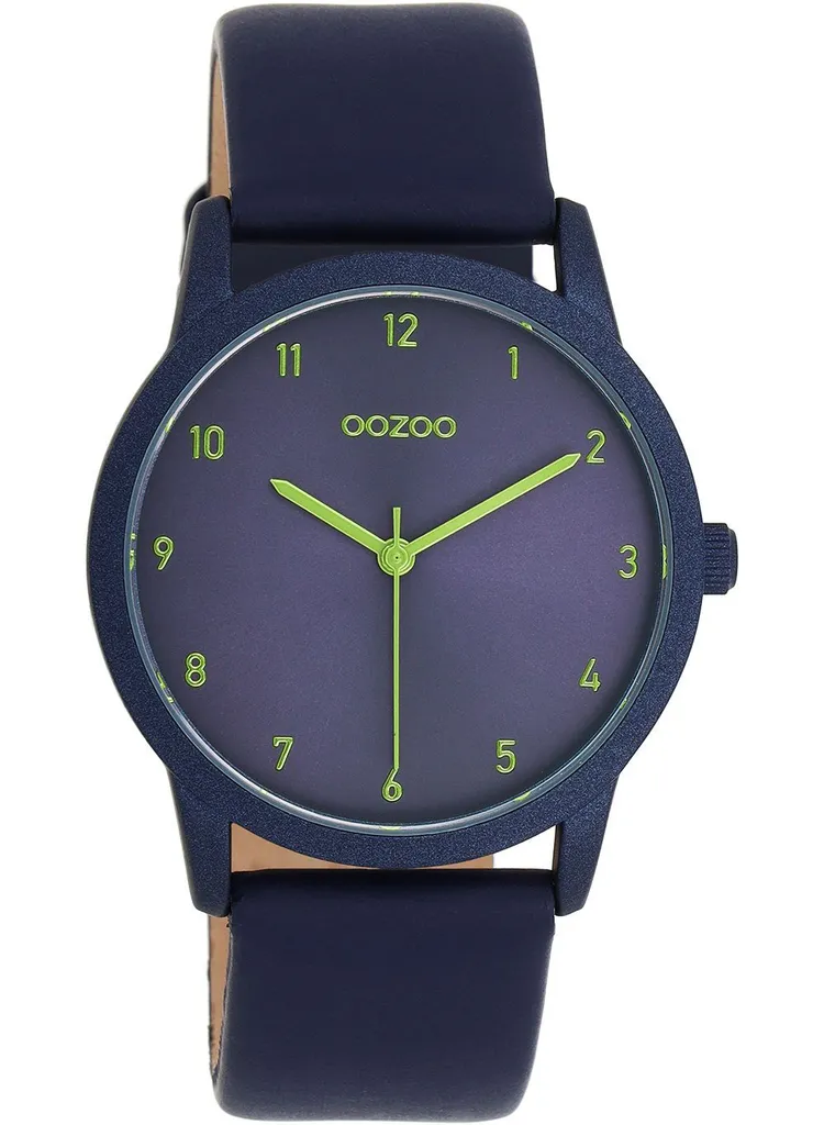 Oozoo Orologio Donna Pelle Blu UOC11174 | Eleganza Analogica al Quarzo