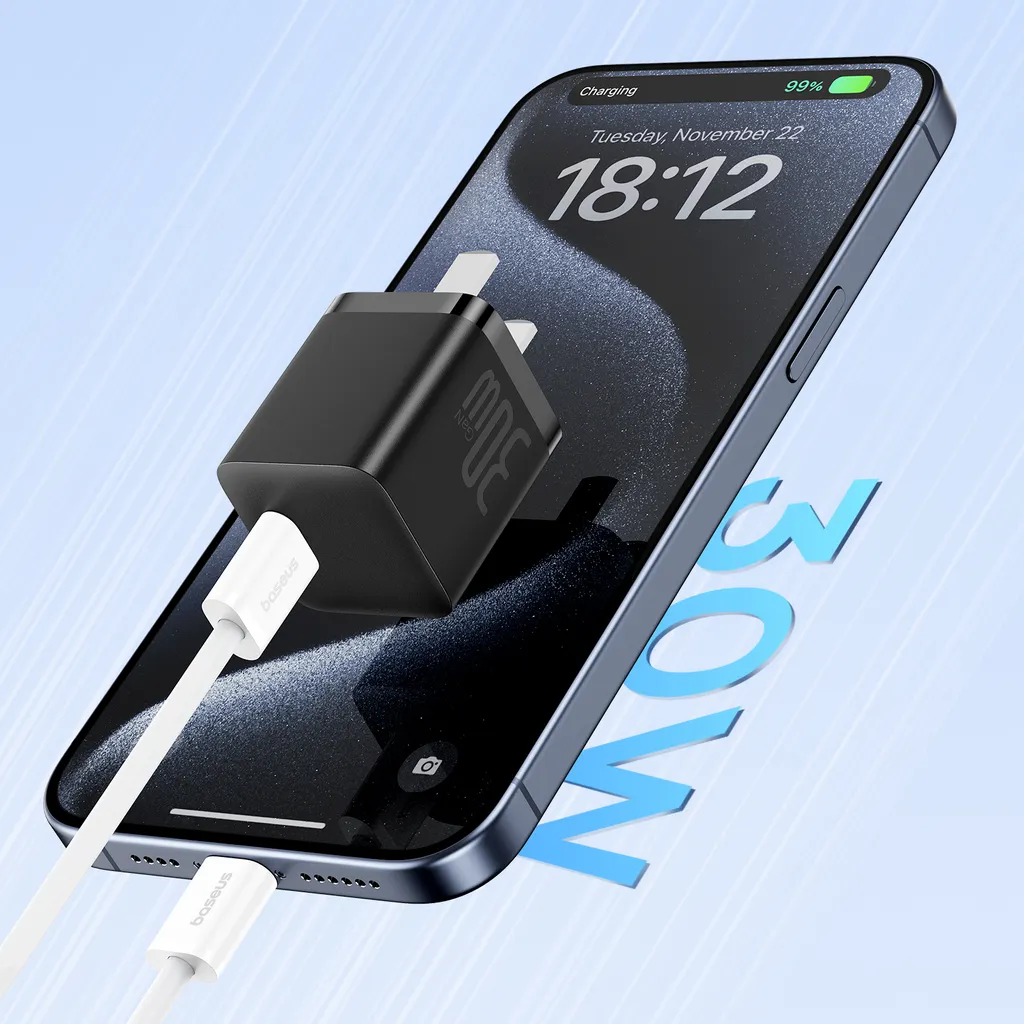 USB-C to USB-C Cable Baseus Superior Series 2, 30W, 3A, 1m, White P10365200211-00 - 8