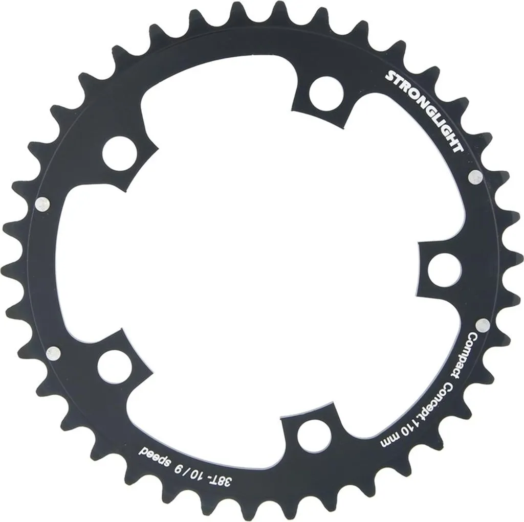 Plateau Stronglight noir 34 dents 110mm pour pédalier de vélo compact