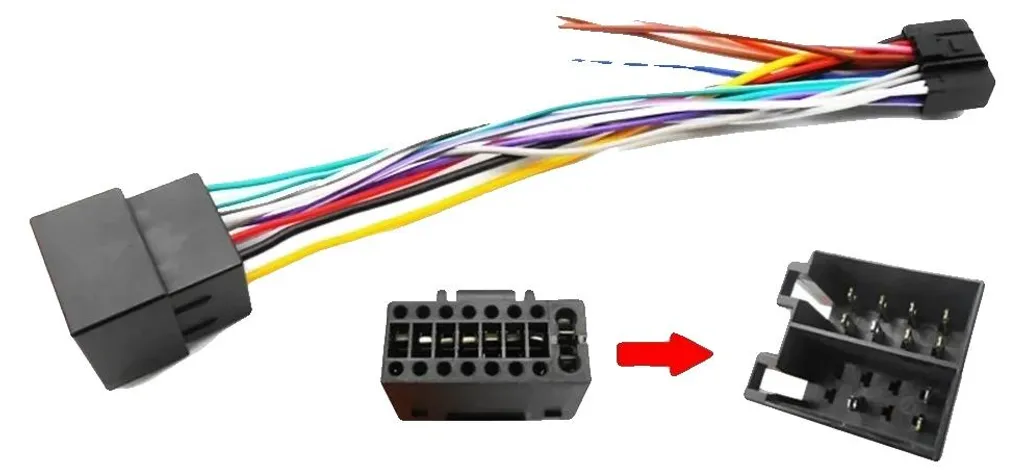Câble d'alimentation ISO Plug and Play pour autoradio - Lot de 5 pièces