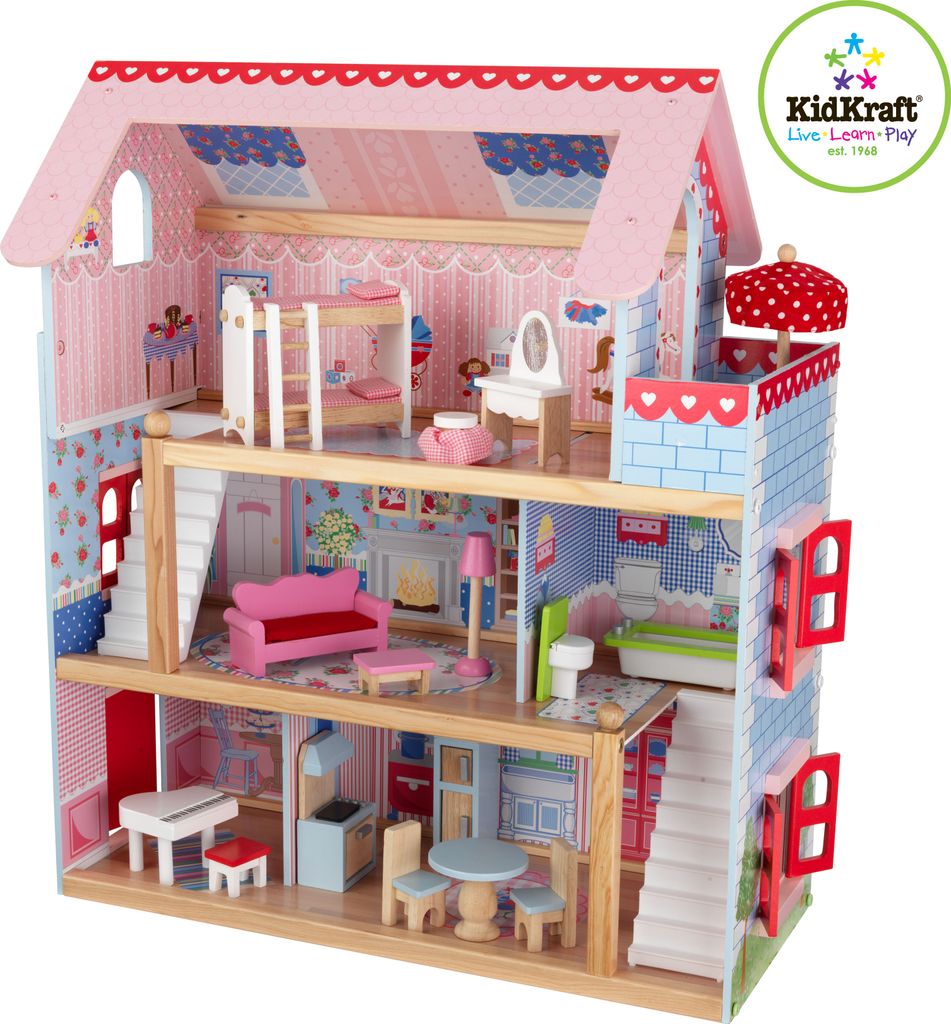 KidKraft Puppenhaus Chelsea inkl. 17 Möbelstücken; 65054 Produktbild 