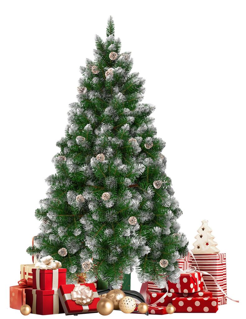 Albero di Natale artificiale QEENTOE, 180 cm, abete Immagine del prodotto 
