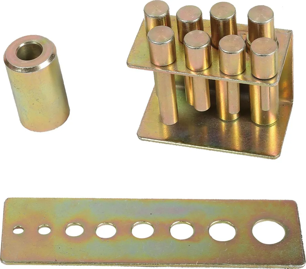 Jeu de 8 poinçons de pression pour presse d'atelier hydraulique pro