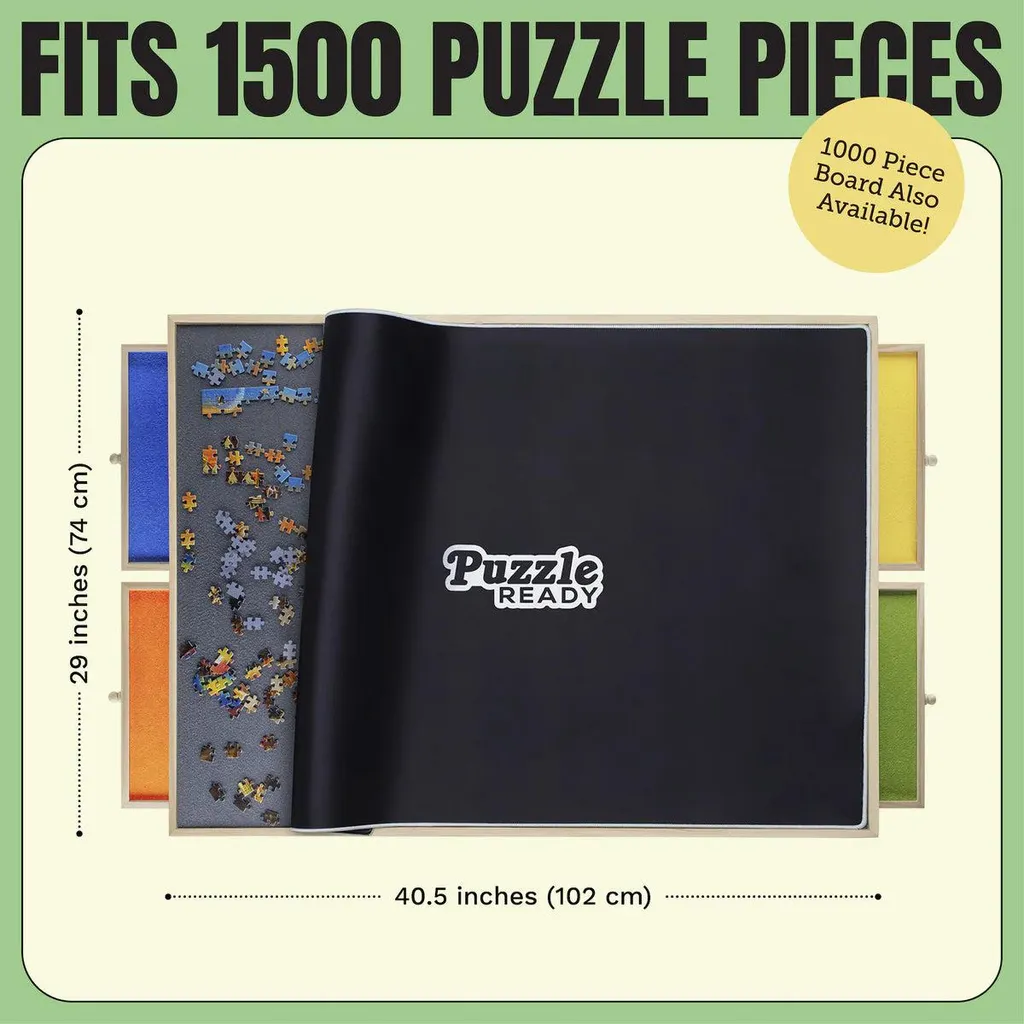 Plateau de puzzle grand format 1500 pièces pliable et stable - 2