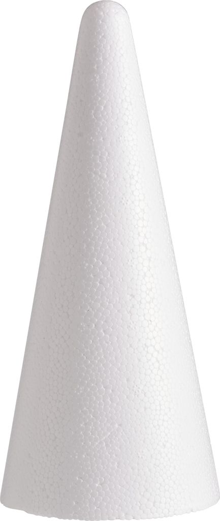 VBS Hobby Service Styroporkegel 20 x 9 cm langlebig für Paillettentechnik, Filzen, Bemalen
