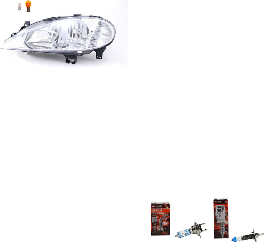Johns, Scheinwerfer + Osram Night Breaker Laser passend für Renault Megane I Links 7701047184 260607124R