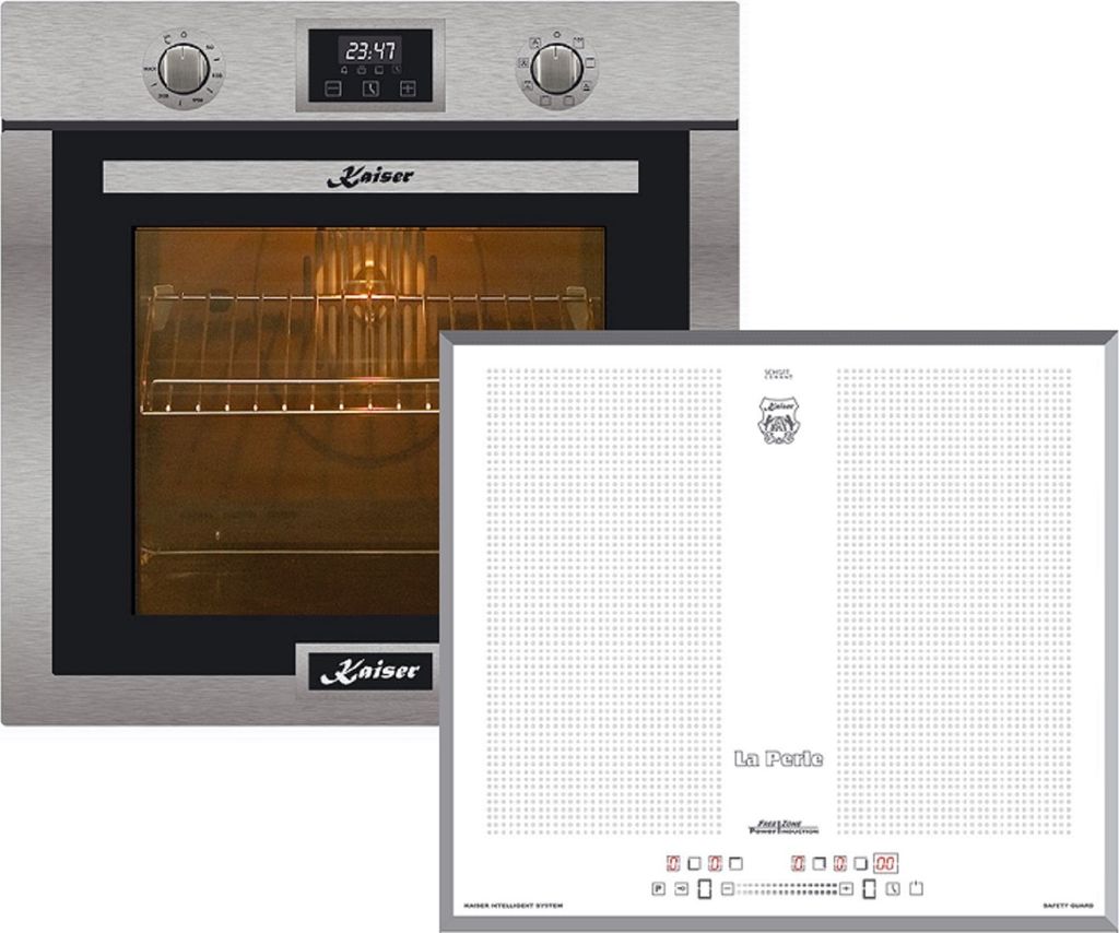 Herd Set/ Kaiser EH 6323 / Einbaubackofen + KCT 67 FIW La Perle / Induktionskochfeld