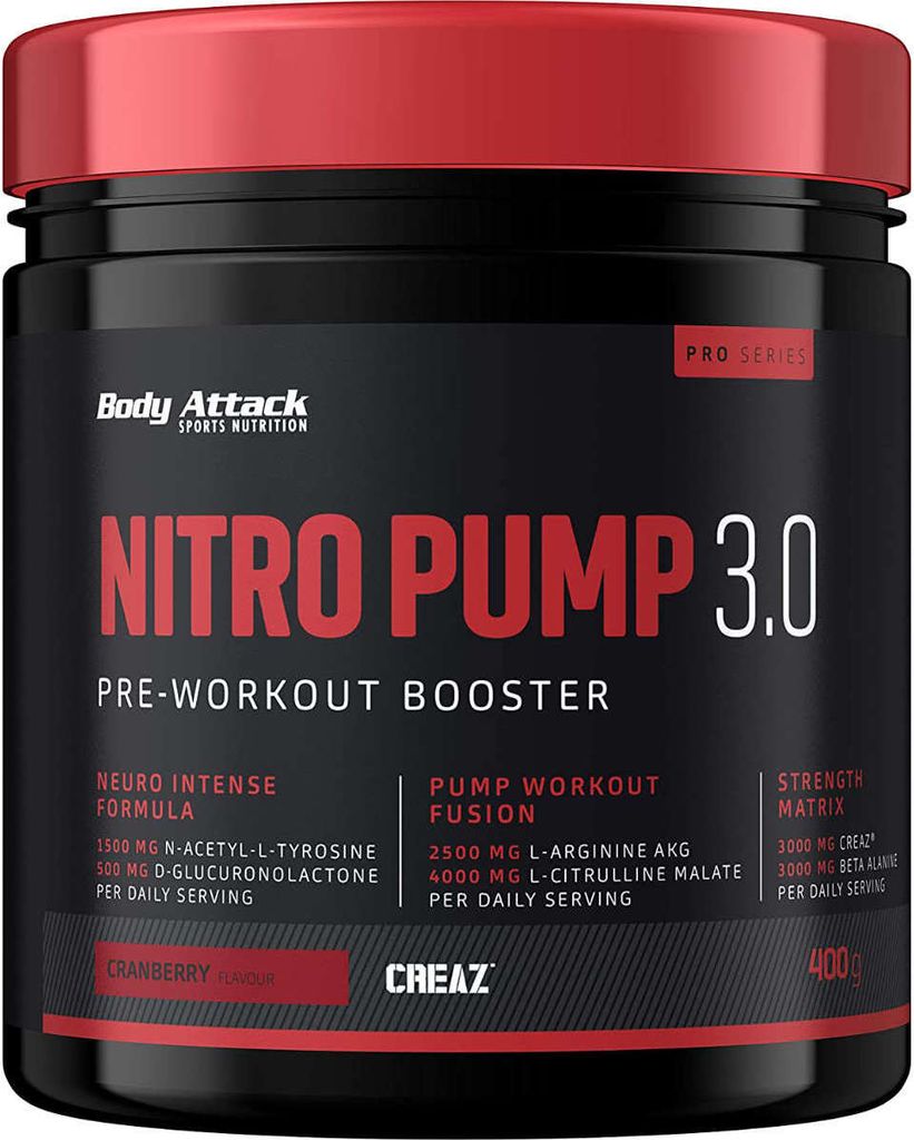 Body Attack Nitro Pump 3.0 400g Johannisbeere