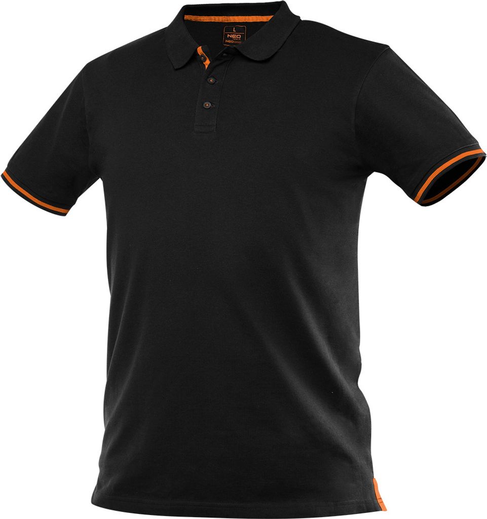 NEO TOOLS Poloshirt Herren Polo Shirt T-Shirt Polohemd Hemd - Schwarz - Größe: L