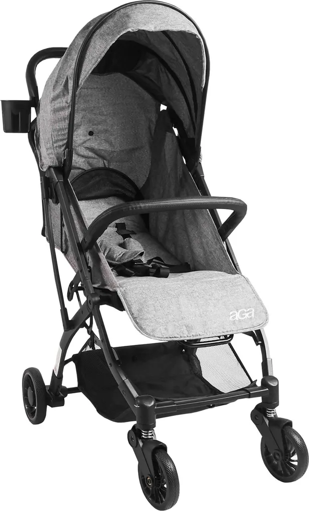 Chariot de golf manuel Aga Gris - Poussette de sport à pliage compact