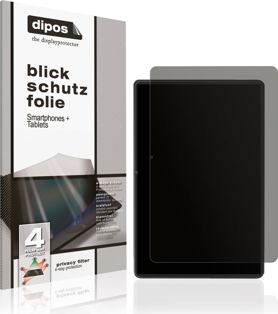 Blickschutzfolie für Colorroom C5 11 Zoll matt Schutzfolie Folie Display Schutz dipos