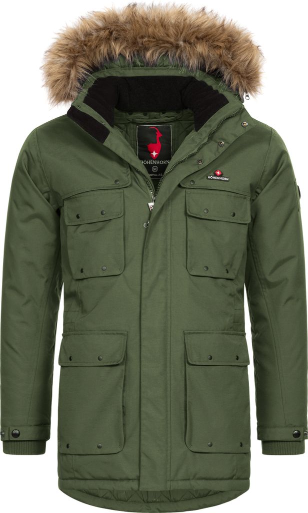 Höhenhorn Arpiglias Herren Winter Jacke Parka Grün Gr. S