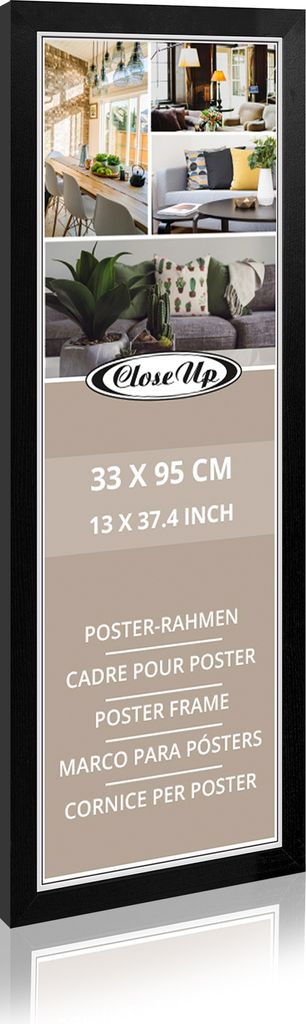 Rám na plagát 33 x 95 cm čierny Obrázok produktu 