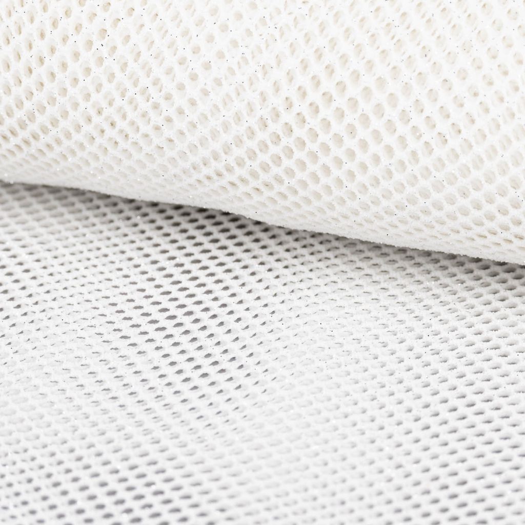 Faschingsstoff Meterware Gitterstoff fein elastisch Glitzer Produktbild 