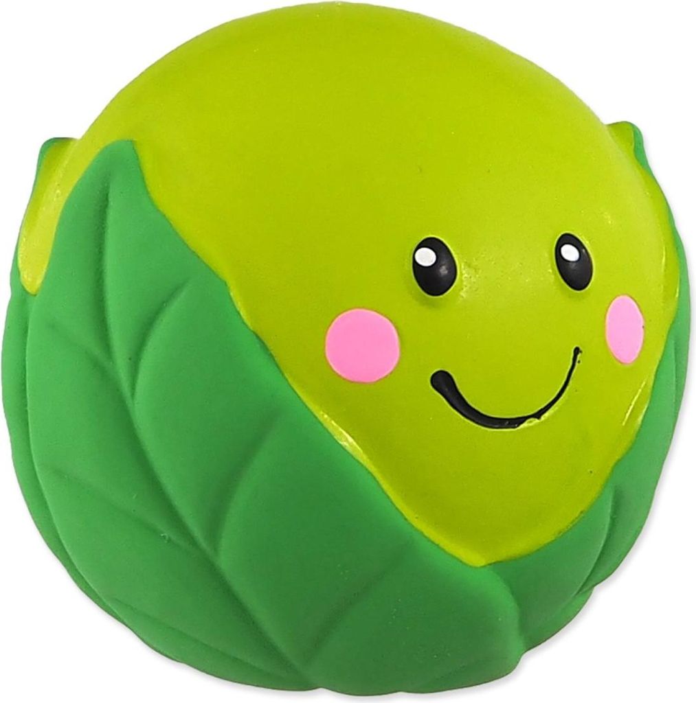 Spielzeug DOG FANTASY Latex Gemüsekohl mit Ton 8 cm
