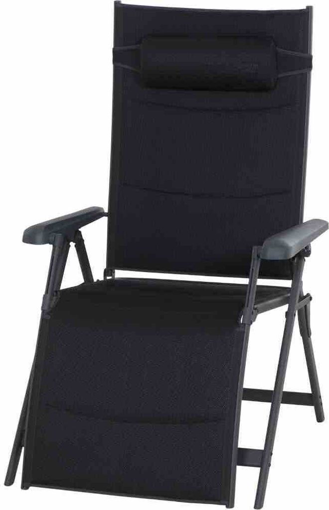 Siena Garden Camping Stuhl Relax Premium anthrazit , Aluminium/ 2D Mesh