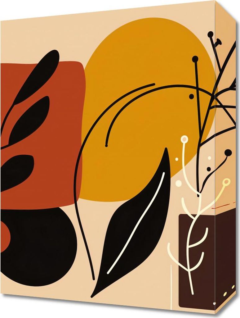 Bild 30x40cm Warme Konturen