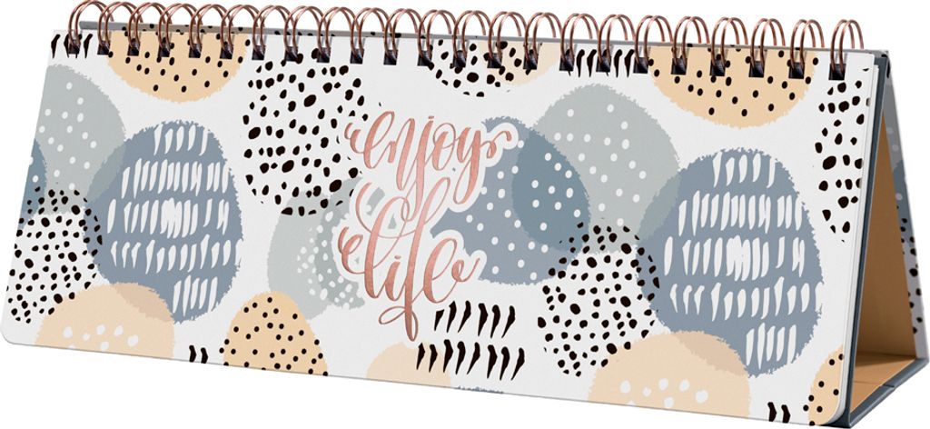 sigel Tischkalender Jolie "Apricot Inspiration" 300 x 114 mm immerwährend