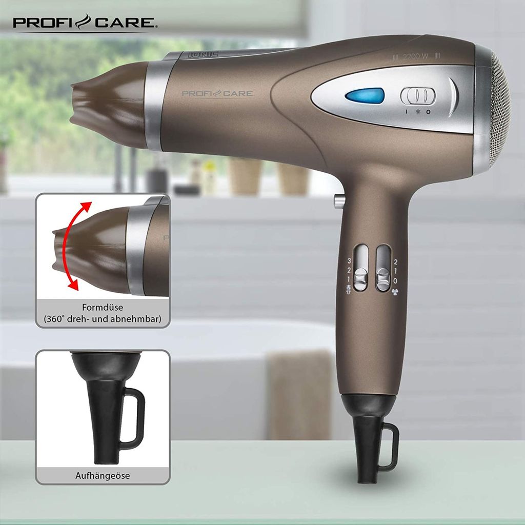 PROFICARE HC-HTD 3047 Haartrockner 2.200Wschwarz metallic Produktbild 5
