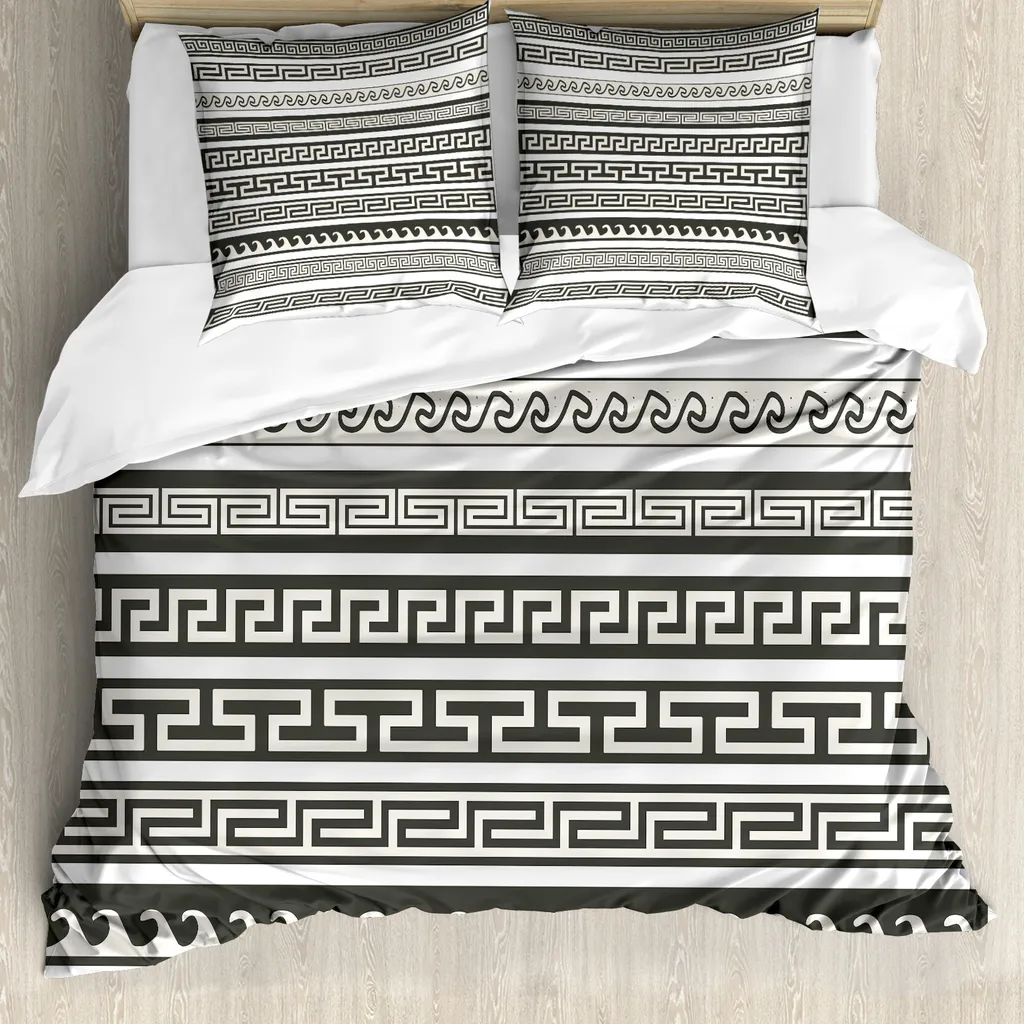 Copripiumino ABAKUHAUS Verde Militare Astratto 155x220 cm - Luxury Touch