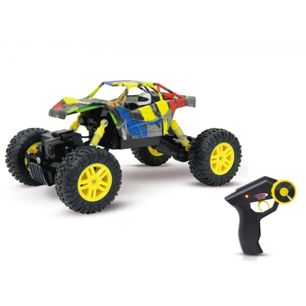 Crawler 4x4 Hillriser Jamara 410053 jaune avec suspensions articulées