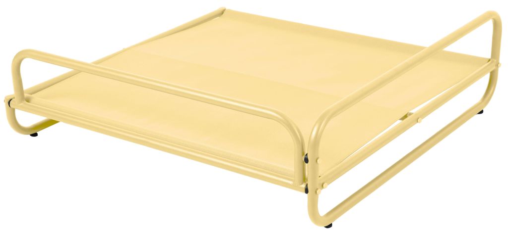 Gestell für einen modularen Gartenliegestuhl mit gelbem Muster - Oviala Mixi