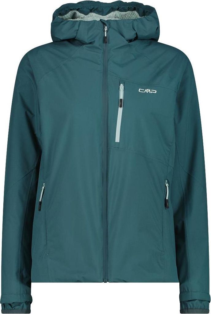 Cmp Woman Jacket Fix Hood Trek Green Trek Green 36