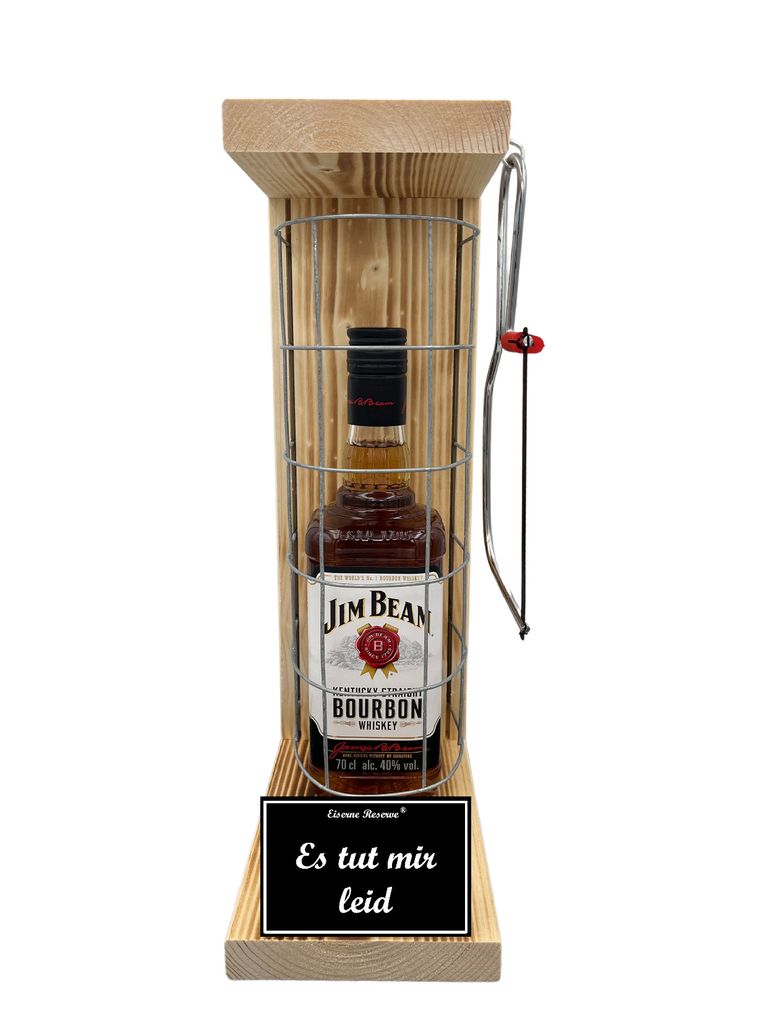 Jim Beam - Es tut mir leid - Eiserne Reserve Gitterkäfig Geschenk Es tut mir leid