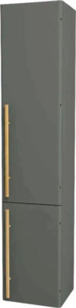 Hängehochschrank mit 2 Türen Devo Sonet rechts BxHxT 35x164x32 cm classico stone grey/Eiche